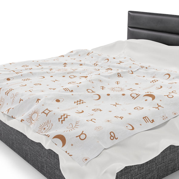 Zodiac Velveteen Plush Blanket