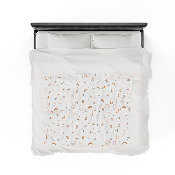 Zodiac Velveteen Plush Blanket