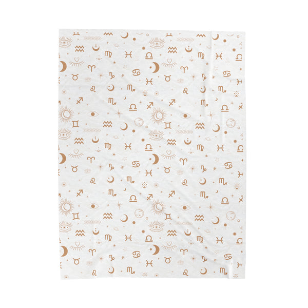 Zodiac Velveteen Plush Blanket