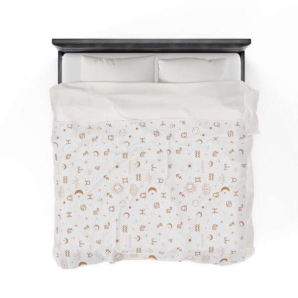 Zodiac Velveteen Plush Blanket