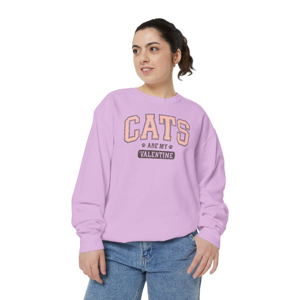 Cats Are My Valentine Sweatshirt