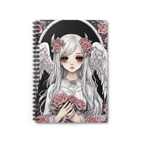 Angel Goth Fairy Spiral Notebook - Ruled Line