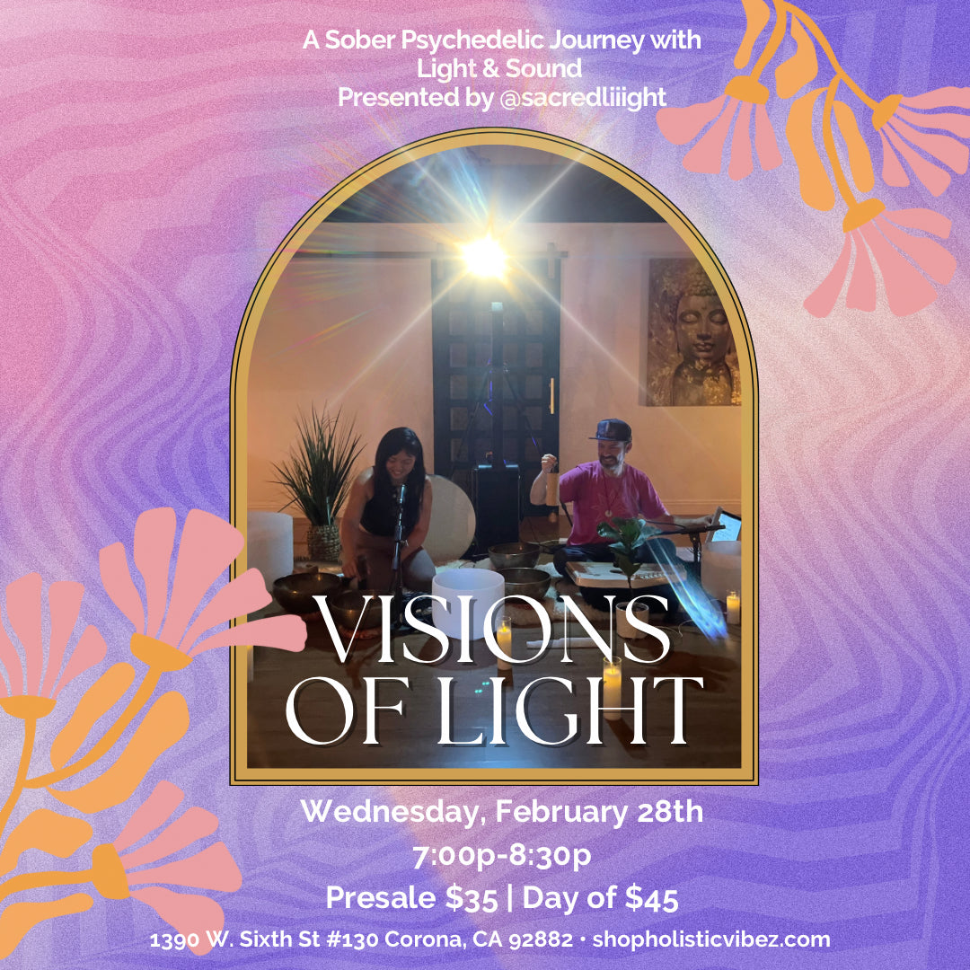 Visions of Light: A Sober Psychedelic Journey with Light and Sound Wed, Feb 28th