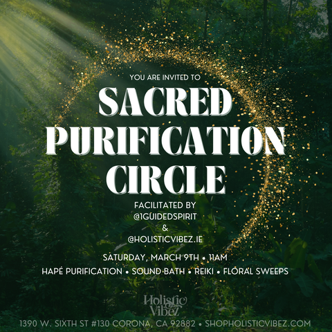 Deposit for Sacred Purification Circle: Sat, March 9th