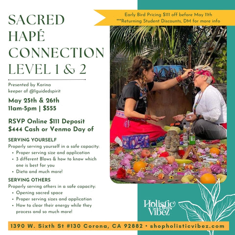 Sacred Tobacco Connection | Levels 1 & 2: Two-day workshop {DEPOSIT}